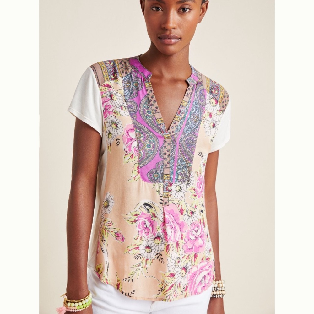Anthropologie Zade top XL